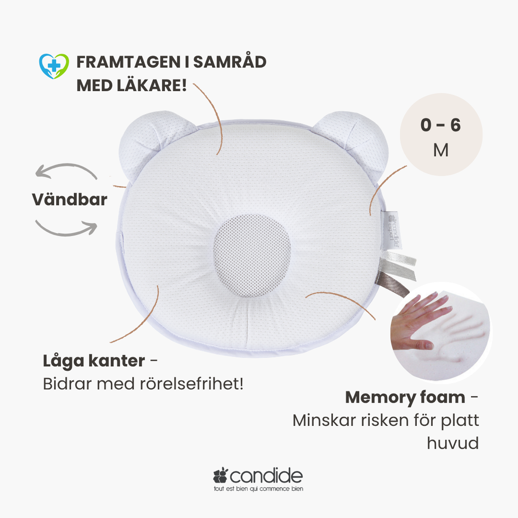 Candide Air Panda Kudde - Grå